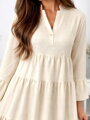 Volné dámské košilové šaty CREAMY 