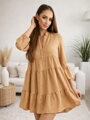 Trendy dámské košilové šaty CAMEL 