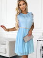 Krátké dámské šaty 454-4 modré 