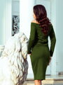 Dámské pouzdrové šaty RAYA 225-1 zelené