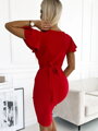 Elegantní dámské šaty 479-3 NINA červené 
