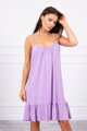 Dámské letní šaty s tenkými ramínky 9080 fialová