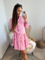 Dámské stylové babypink letní šaty