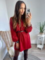 Luxusní dámské třpytivé šaty červené 