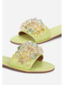 Trendy dámské pantofle 7989-61 zelené 