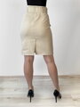 Dámská sukně v béžové barvě s páskem