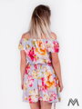 Dámské šaty na léto ve světle barvě s květinovým vzorem