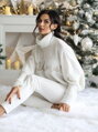 Sněhově bílý svetr CHRISTMAS SW254-24
