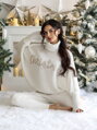 Sněhově bílý svetr CHRISTMAS SW254-24