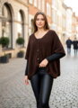 Dámský čokoládový kardigan bez rukávů