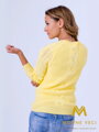 Dámský pletený svetr JASMIN žlutý