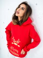 MERRY CHRISTMAS bluza 04 czerwona BLZ10-1920