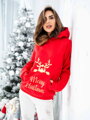 MERRY CHRISTMAS bluza 04 czerwona BLZ10-1920