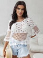 Krajkový dámský crop-top 