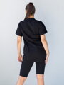 Trendy oversize tričko VSB CASANDRA černé
