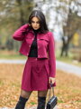 Elegantní burgundy VSB LISA áčková sukně