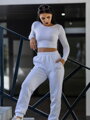 Bawełniany crop top VSB AMI biały