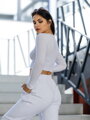 Bawełniany crop top VSB AMI biały