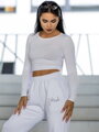 Bawełniany crop top VSB AMI biały