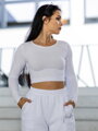 Bawełniany crop top VSB AMI biały