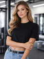 Černý oversize VSB LILLY croptop