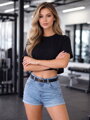 Černý oversize VSB LILLY croptop
