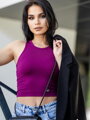 Stylový dámský VSB LOLLY croptop purple
