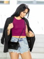 Stylový dámský VSB LOLLY croptop purple