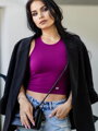Stylový dámský VSB LOLLY croptop purple