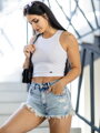 Dámský VSB LOLLY croptop bílý 