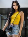 Letní dámský VSB LOLLY croptop dark-yellow