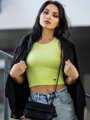 Dámský croptop VSB LOLLY lime 