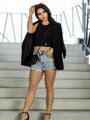Croptop VSB LOLLY black 