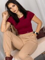 Dámský croptop VSB PATTY bordó