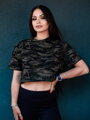 Dámské croptop triko VSB LILLY ARMY