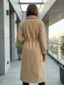 Dámský VSB KLOE prodloužený kabát camel 