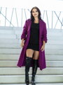 Elegantní kabát VSB KLOE fialový