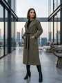 Dámský pohodlný kabát VSB KLOE zelený 