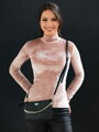 Dámský rolák VSB22 VELUR dusty pink