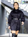 Moderní dámské košilové šaty VSB EMMA s balónovými rukávy