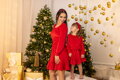 Šaty máma a dcera VSB VELVET RED