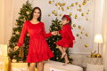 Šaty máma a dcera VSB VELVET RED