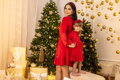 Šaty máma a dcera VSB VELVET RED