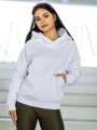 Oversize dámská mikina VSB BASIC v bílé barvě