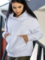 Oversize dámská mikina VSB BASIC v bílé barvě