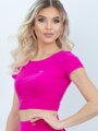 Růžový dámský croptop VSB TALIA
