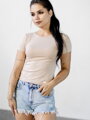 Trendy dámský VSB LENA CROPTOP krémový