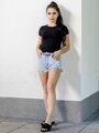 Dámský krátký VSB LENA CROPTOP černý