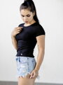 Dámský krátký VSB LENA CROPTOP černý