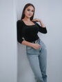 Dámské tričko s 3/4 rukávem VSB HELA VELUR černé